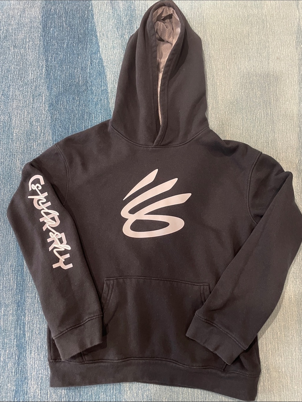 Curry Graphic Pullover Hoodie - black